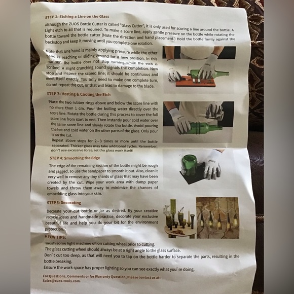 Glass bottle cutting kit - Picture 4 of 5